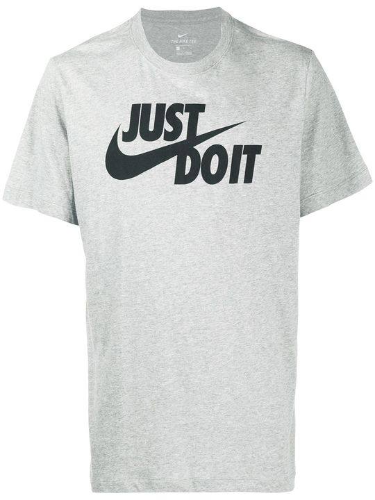 Just Do It 圆领标语印花T恤展示图