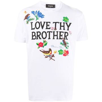 Love Thy Brother print T-shirt