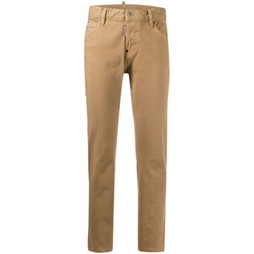 slim-fit cropped trousers