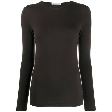 long-sleeved fitted T-shirt