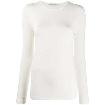 long-sleeved fitted T-shirt