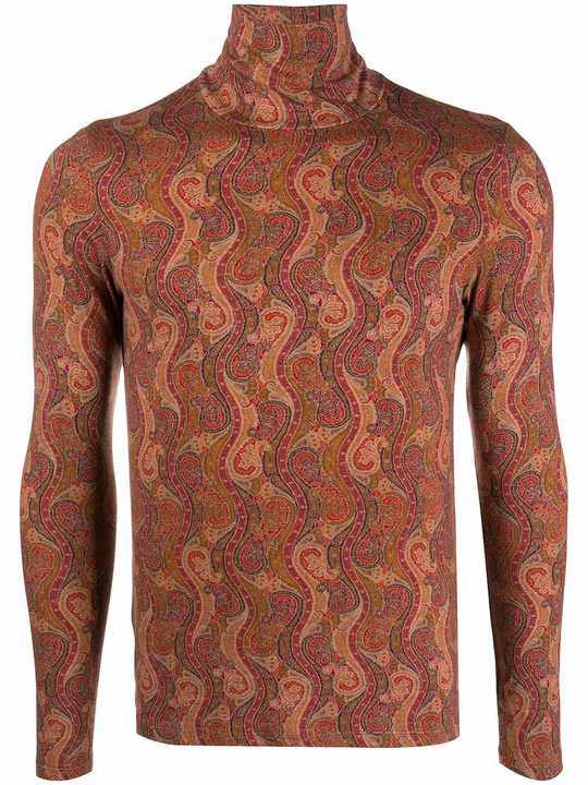 paisley print jumper展示图