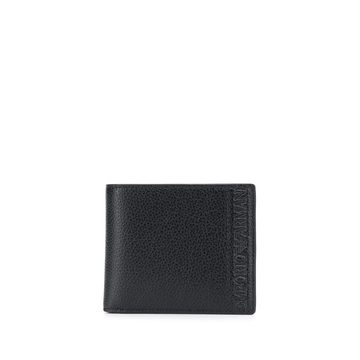 logo embossed wallet