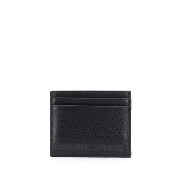 logo embossed cardholder wallet