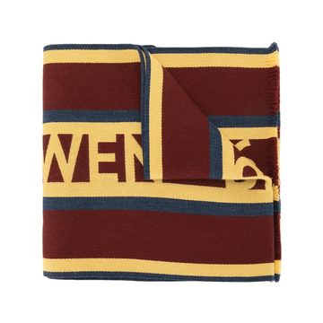 logo intarsia knit scarf