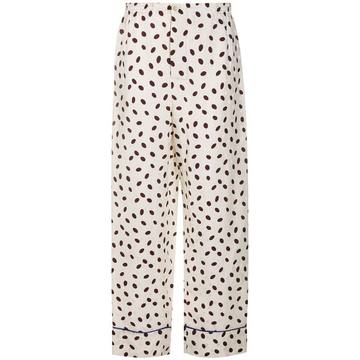 polka-dot palazzo pants