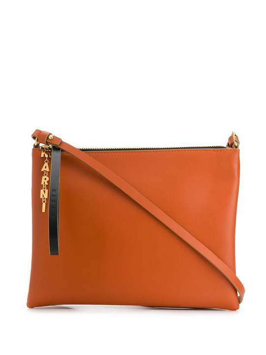 two-tone leather shoulder bag展示图