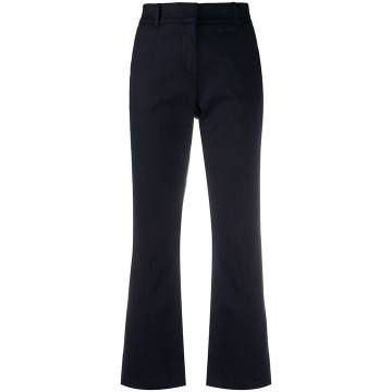 bootcut cropped trousers