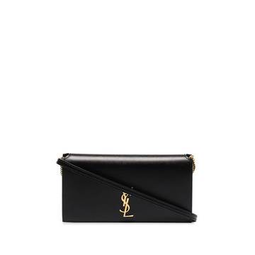 black monogram phone holder bag