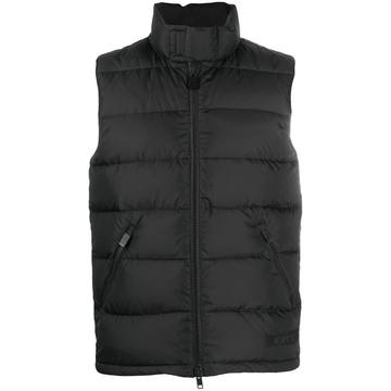 padded high-neck gilet