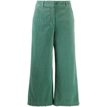 corduroy cropped trousers