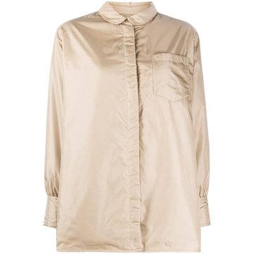 concealed button-up shirt coat