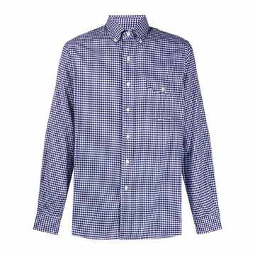 gingham long sleeve shirt