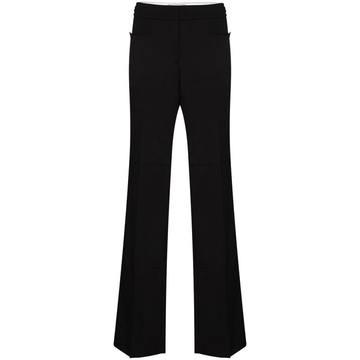 Claudia flared wool trousers