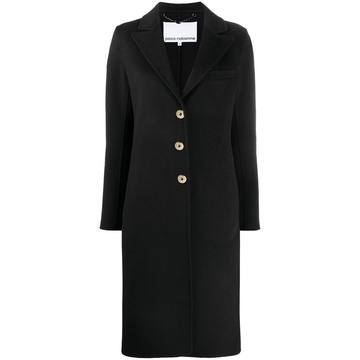 fitted single-breasted coat