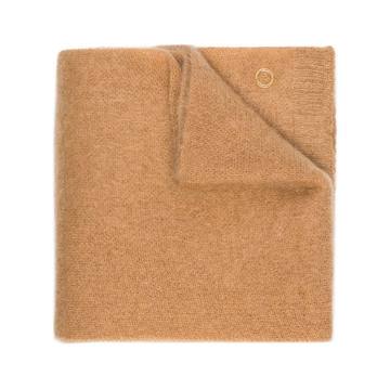 camel brushed mohair scarf