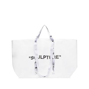 white Commercial tote bag