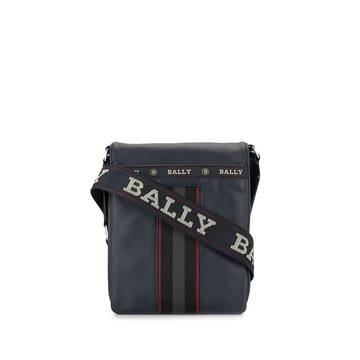 embroidered logo messenger bag