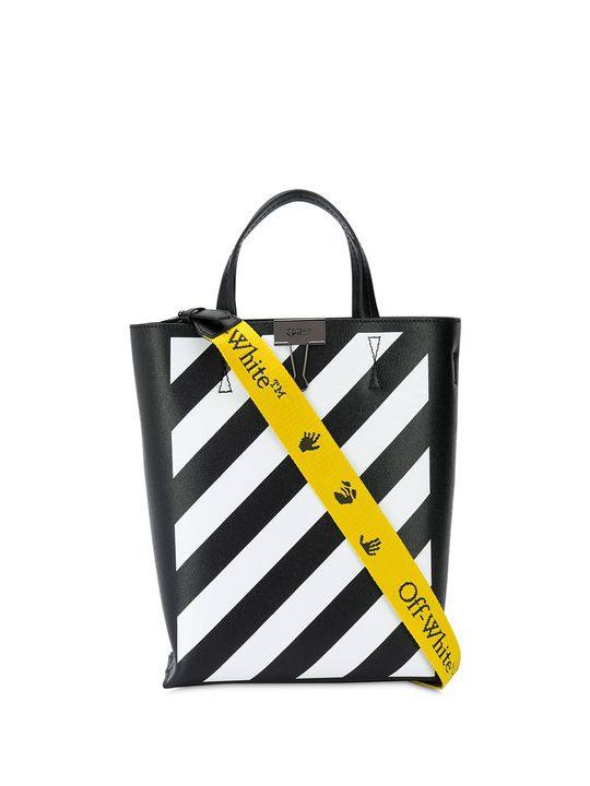 diagonal-stripe tote bag展示图