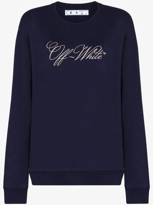 Logo Embroidered Cotton Sweatshirt展示图