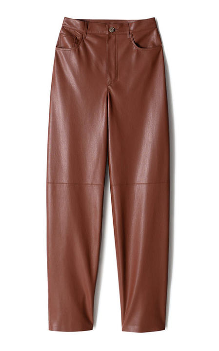 Radha Faux-Leather Wide-Leg Pants展示图