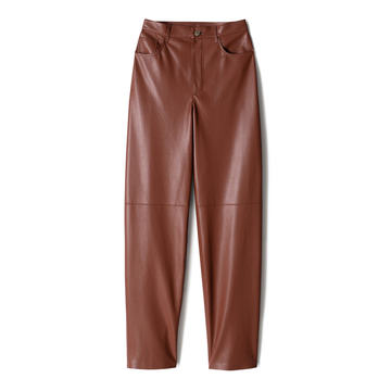 Radha Faux-Leather Wide-Leg Pants