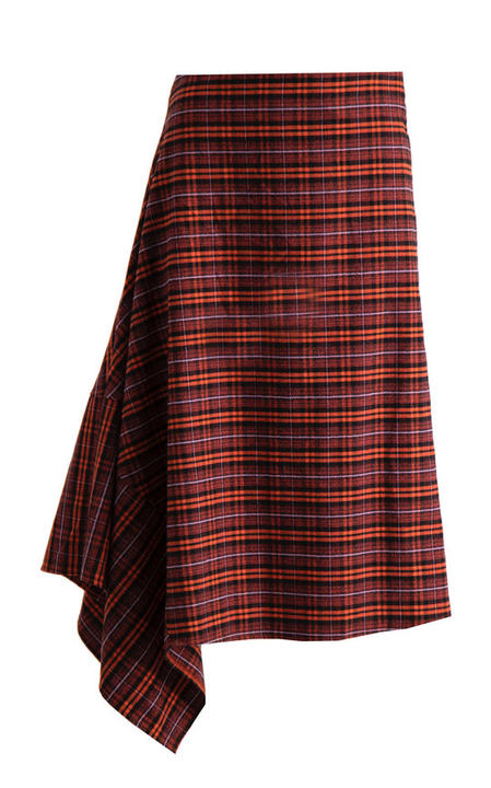 Clementine Plaid Cotton Skirt展示图