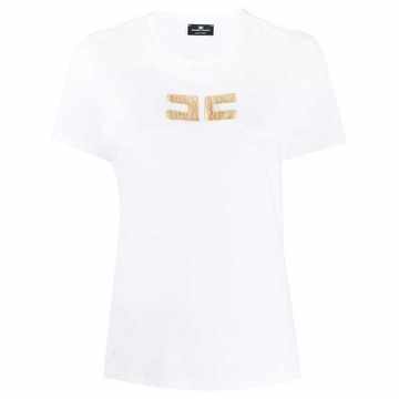 beaded logo T-shirt