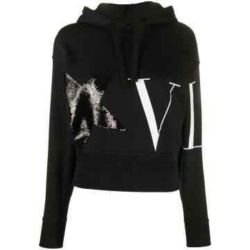 VLTN sequinned hoodie