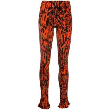 printed skinny trousers