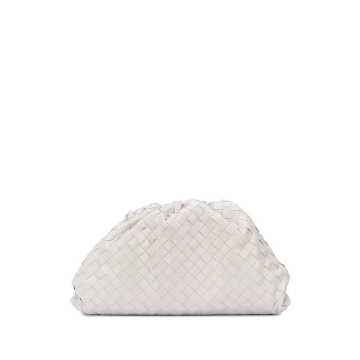 The Pouch woven clutch bag