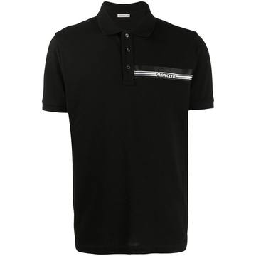 logo-print cotton polo shirt