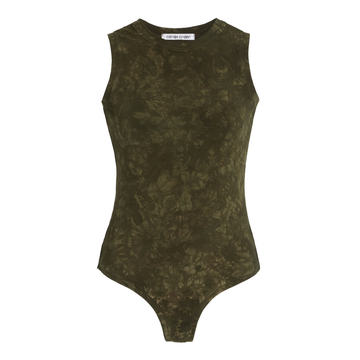 Brisbane Tie-Dyed Stretch-Cotton Jersey Bodysuit