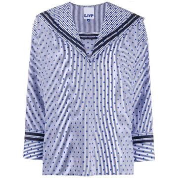 polka-dot sailor blouse