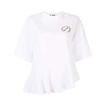 assymetric frill tee