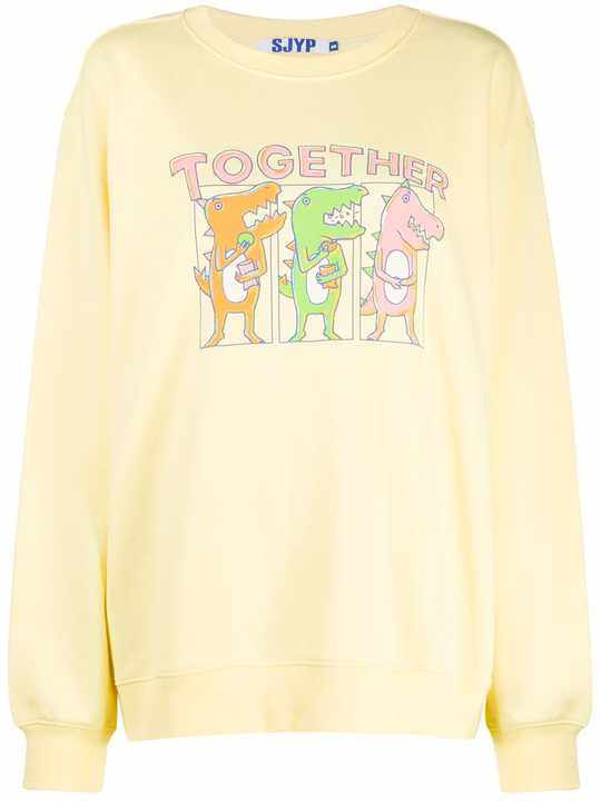 Together Dino print sweatshirt展示图