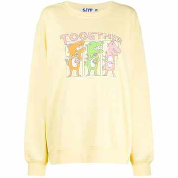 Together Dino print sweatshirt