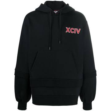 logo drawstring hoodie