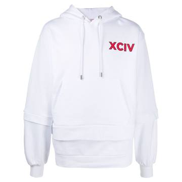 logo drawstring hoodie