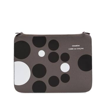 X Côte & Ciel grey 6 inch iPad polka dot neoprene pouch