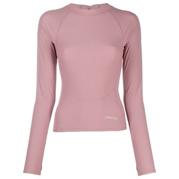 pink scuba long-sleeve top