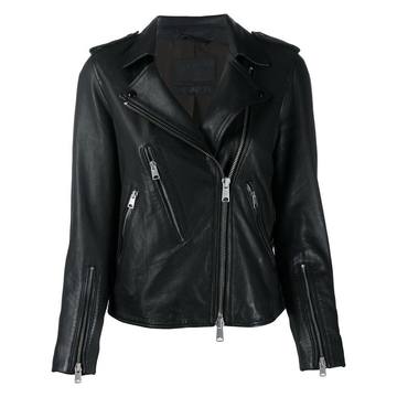 Elva fitted biker jacket