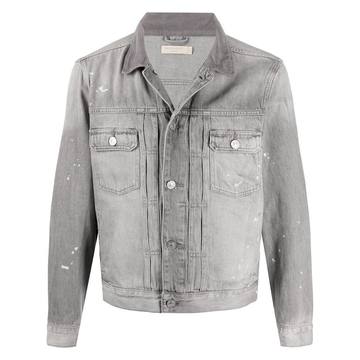 distressed-effect denim jacket