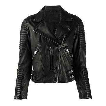 Estella ribbed biker jacket