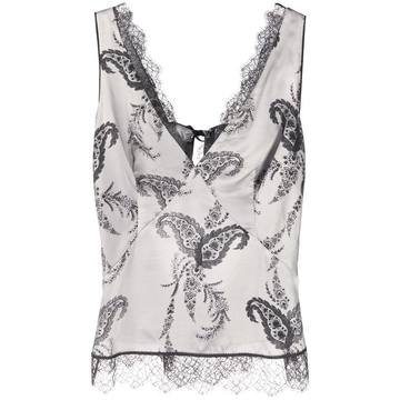 paisley-print top