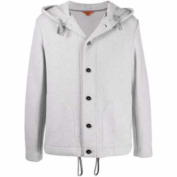 drawstring hem hooded jacket