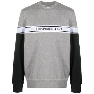 logo stripe sweatshirt