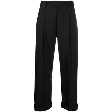 turn-up tailored trousers