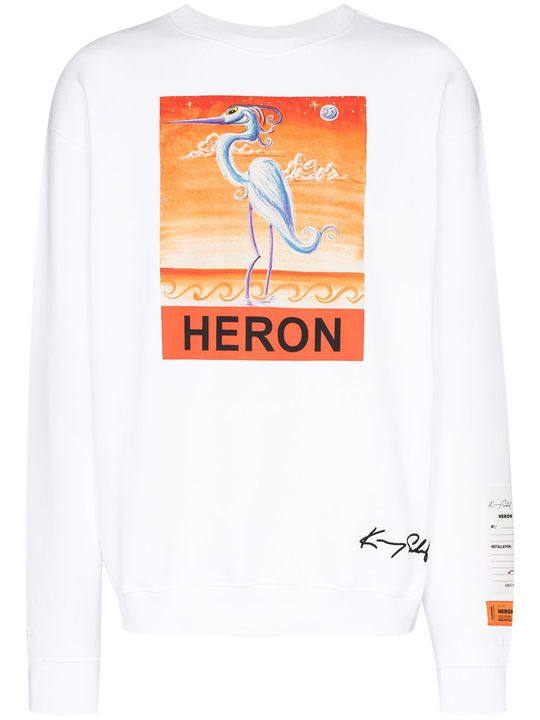 X Kenny Scharf heron graphic print sweatshirt展示图