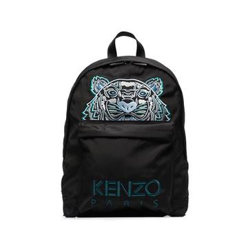 black Kampus Tiger embroidered backpack